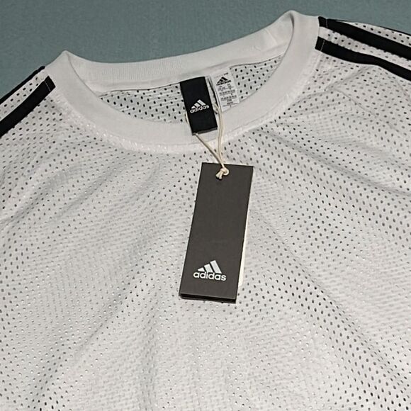 ADIDAS Like New Women’s 3-stripe mesh long-sleeve shirt - Picture 3 of 6